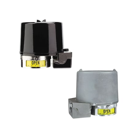 Dwyer Instruments 4 switches, SPDT snap, 15A at 125/250/480 VAC, 1/8 hp at 125 VAC, direct drive W/ SS visual indicator 44AD0